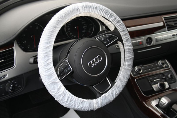 KS Tools protecteur de volant jetable, blanc, paquet de 250, 500.8087