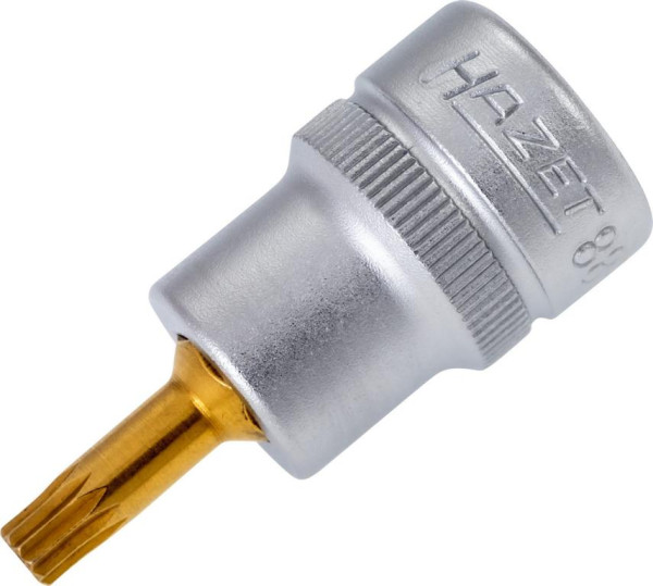Douille tournevis Hazet, carré creux 10 mm (3/8 pouce), profil interne multident XZN, M5, 8808-5