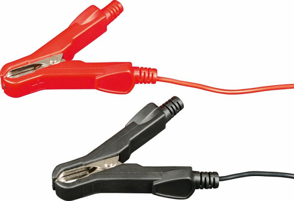 Câble de charge ELMAG, avec bornes rouges/noires, longueur : 0,5 m, pour MULTICHARGER 14120, 56040