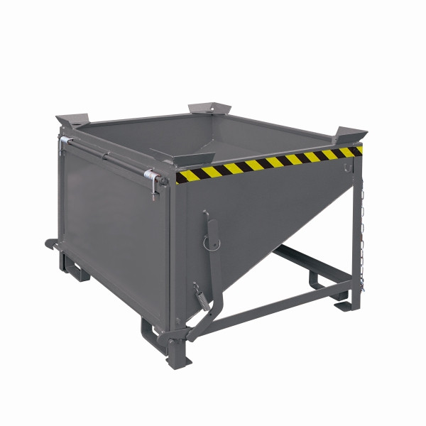 Conteneur silo industriel Eichinger avec grande trappe de vidange, 300 litres gris anthracite, 20530400000096