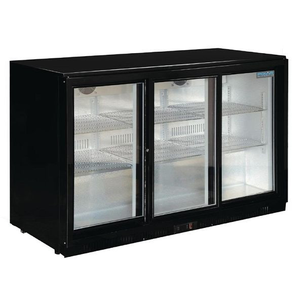 Réfrigérateur de bar Polar série G avec 3 portes coulissantes 330L, GL006