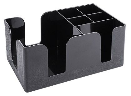 Caddy de bar Contacto, noir, 6 compartiments, 2098/004