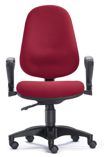 SITWELL LADY VITAL, bordeaux, chaise de bureau sans accoudoirs, BA-69.100-M-80-104-00-44-10