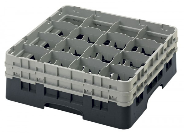 Panier de lavage Cambro 16 compartiments Camrack® Hauteur: 15 cm Noir, SU: 4 pièces, 16S534110