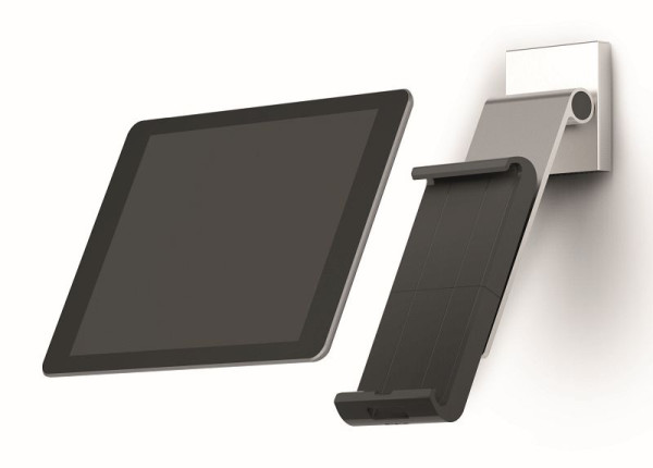 DURABLE TABLET HOLDER WALL PRO, support mural pour tablette avec bras de support, argent, 893523