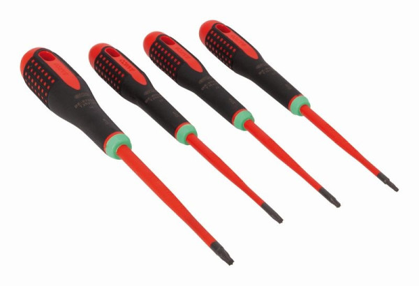 Jeu de tournevis Bahco Ergo™, isolés, lames minces, 4 pièces, BE-9880SL