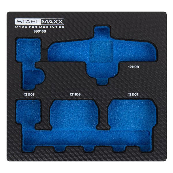 Insert en mousse Stahlmaxx 1/6 pour jeu d'extracteurs, XXL-999168S