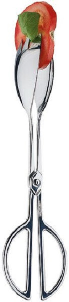 Pince à salade APS, longueur totale : 25 cm, acier inoxydable, poli, dimensions de la cuillère : 7 x 4,5 cm, 00685