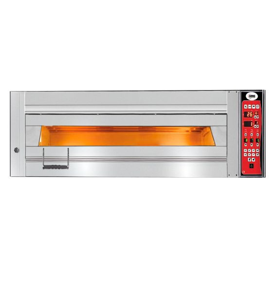Four de boulangerie et pâtisserie GMG Optima - isolation intérieure en laine de roche et brique réfractaire, 13,3 kW 400V, PBF - 128