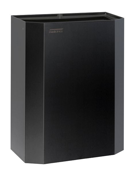 All Care Mediclinics poubelle ouverte 25 litres noir, 11044