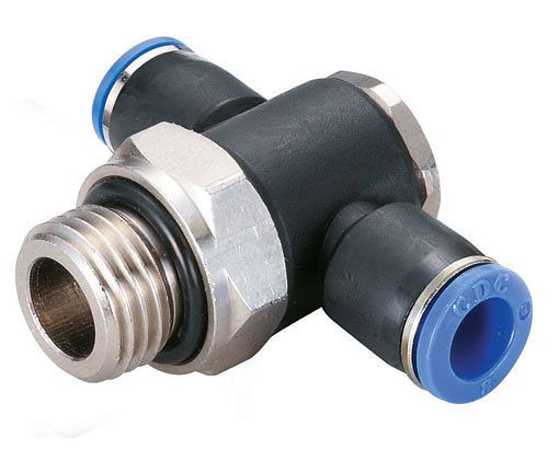 temporisateur B-TVTEd-4-1/8-KU, raccord vissé distributeur en T, cylindrique, tuyau Ø : 4 mm, filetage : 1/8", UE : 5 pièces, 03181620