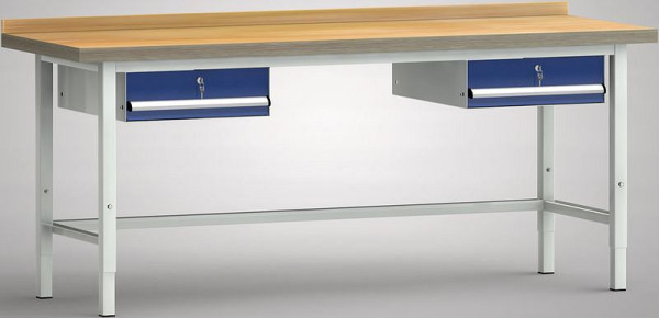 Etabli standard KLW 2000 x 700 x 740 - 1040 mm L x P x H, WS002V-2000M40-E7004