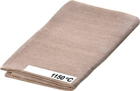 ELMAG matériau de couverture de soudage en tissu de verre, 1000x2000 mm, jusqu'à 1.150° C des deux côtés avec revêtement haute température, 57267