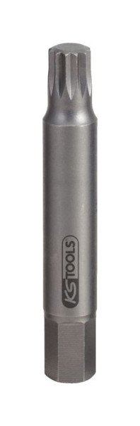 KS Tools Embout spécial 10 mm, multi-dents, M10, 75 mm, 150.3110