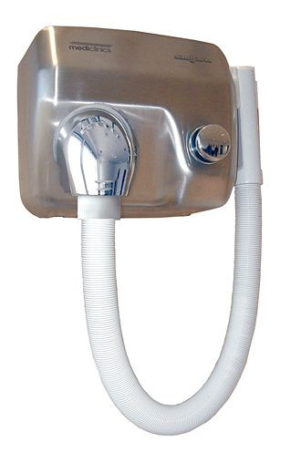 All Care Mediclinics sèche-cheveux aspect inox avec tuyau, 12004