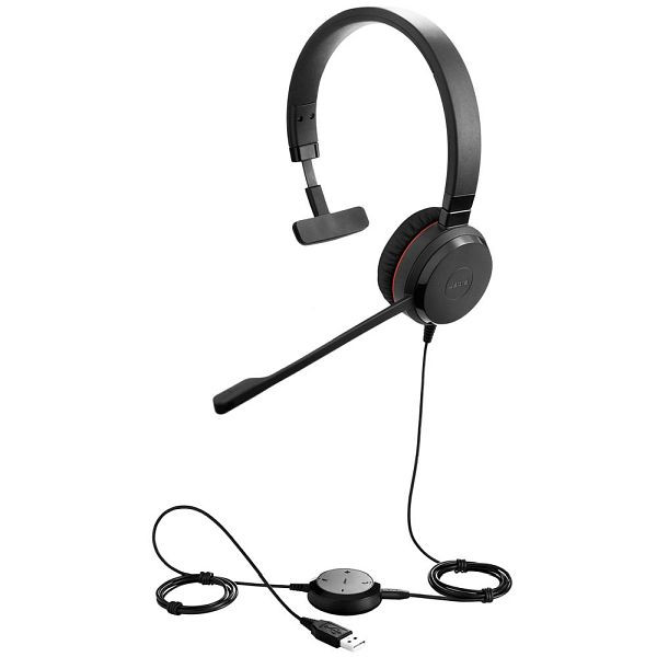 Jabra Evolve 30 II Microsoft Softphone Mono, USB et prise, 5393-823-309