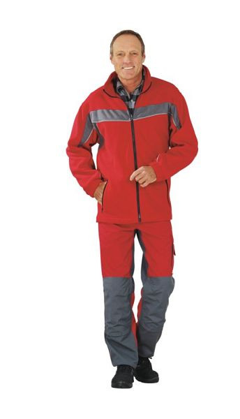 Veste polaire Planam Plaline, rouge/ardoise, taille 4XL, 2567068