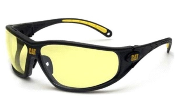 Lunettes de sécurité Caterpillar Tread112 CAT jaune, TREAD112CATERPILLAR