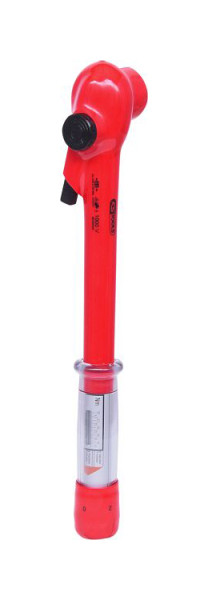 KS Tools Clé dynamométrique 1/2" avec isolation de protection et tête à cliquet réversible, 5-50 Nm, 117.1300