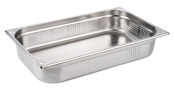 Bac APS GN 1/1, perforé, 53 x 32,5 cm, profondeur : 100 mm, inox, 14 litres, 81908