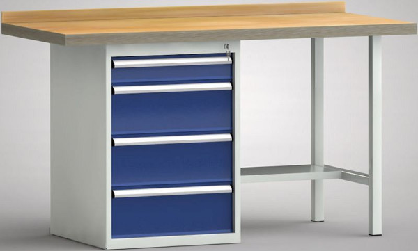 Etabli standard KLW - 1500 x 700 x 840 mm L x P x H, WS184N-1500M40-E7027