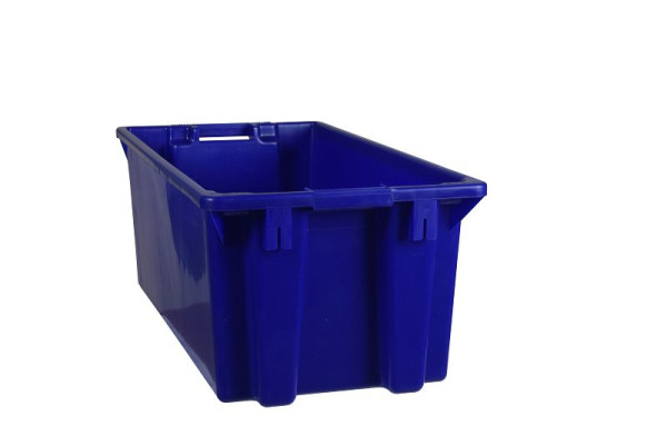 Plastipol-Scheu K 400/80 POLYBOX PP BLEU, 800 mm x 400 mm x 300 mm, 28480011