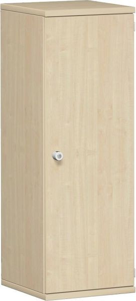 geramöbel armoire à portes battantes 2 étagères décoratives, verrouillable, serrure à gauche, 400x425x1152, érable/érable, N-10DL304-AA