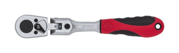 Cliquet à embout articulé GEDORE rouge 2K L/R. 1/4", commutable, longueur 163mm RSW5°, 3300160