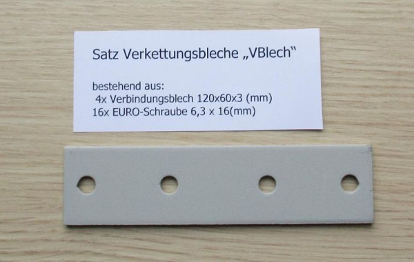 Plaques de connexion Hammerbacher (4 pièces) ou plaques d'interconnexion, VBLECH