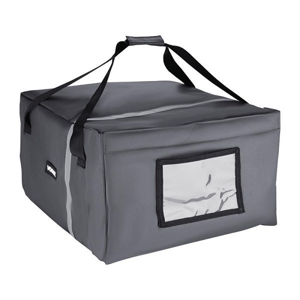 Sac de livraison de pizza isotherme Vogue gris 495x495x320mm, FR224