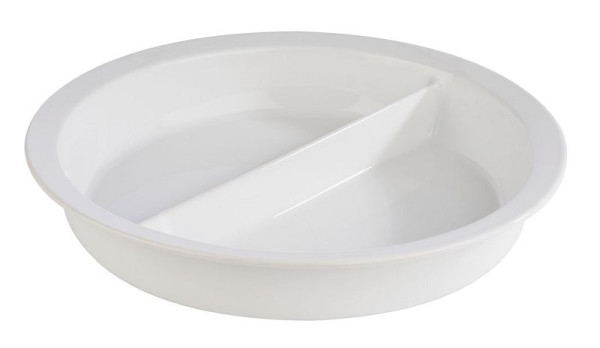 Insert en porcelaine APS, divisé, Ø 39 cm, hauteur : 6 cm, blanc, passe au four et au micro-ondes, passe au lave-vaisselle, ignifuge, 82215
