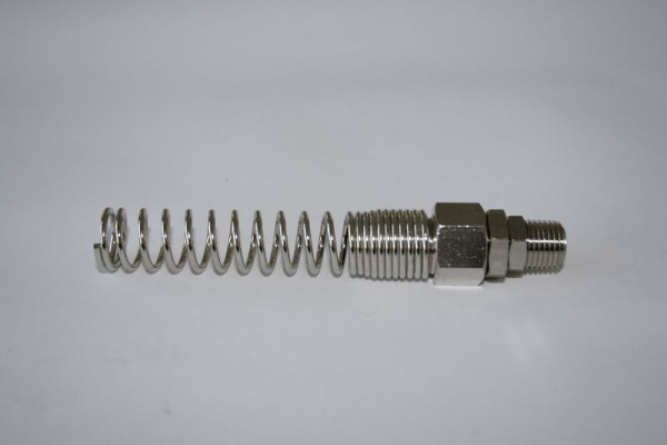 Raccord à vis ELMAG (rotatif) AG 1/4', p. 6x8mm, avec ressort de protection contre le pliage, 9402099