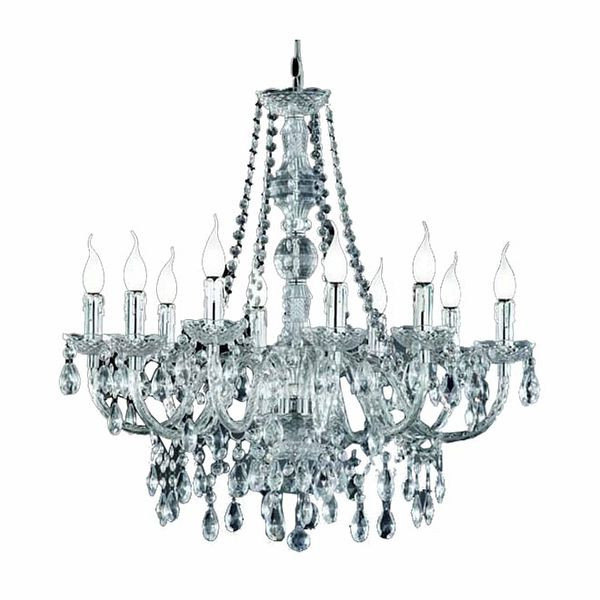 Mendler Reality, Trio lustre lustre 10 lumières acrylique, clair, 5066