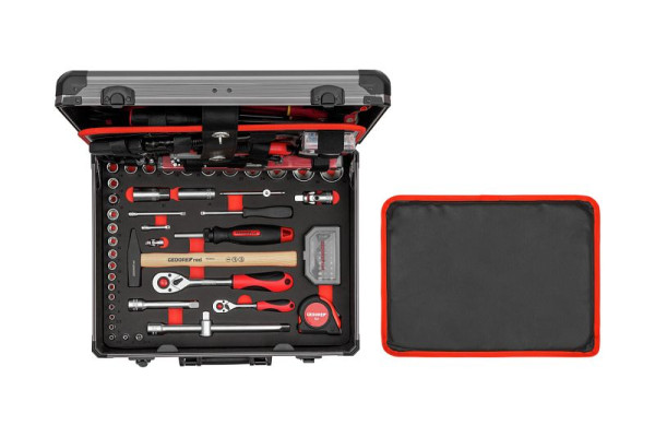Jeu d'outils GEDORE rouge ALLROUND dans un coffret en aluminium, 3300189