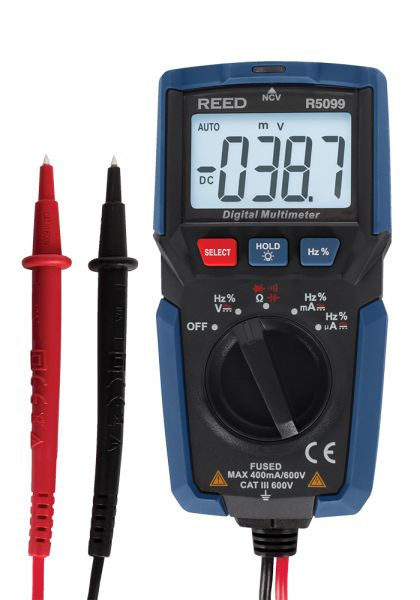 REED Multimeter mit NCV, Abmessungen: 11,2x5,8x3,5 cm, Gewicht: 0,457 kg, R5099