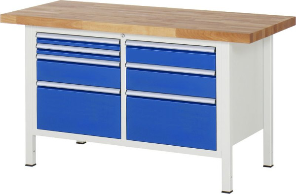Etabli RAU série 8000 - modèle 8476, L1500 x P700 x H840-1040 mm, 13-8476A2-157B4H.11