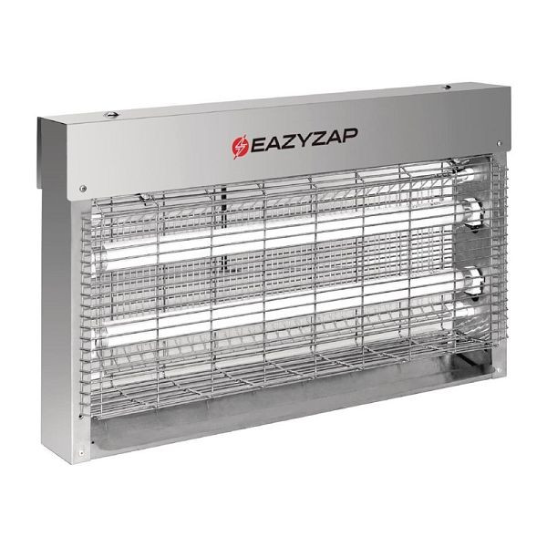 Eazzyzap Fly Killer Acier inoxydable brossé LED 14W, FP984