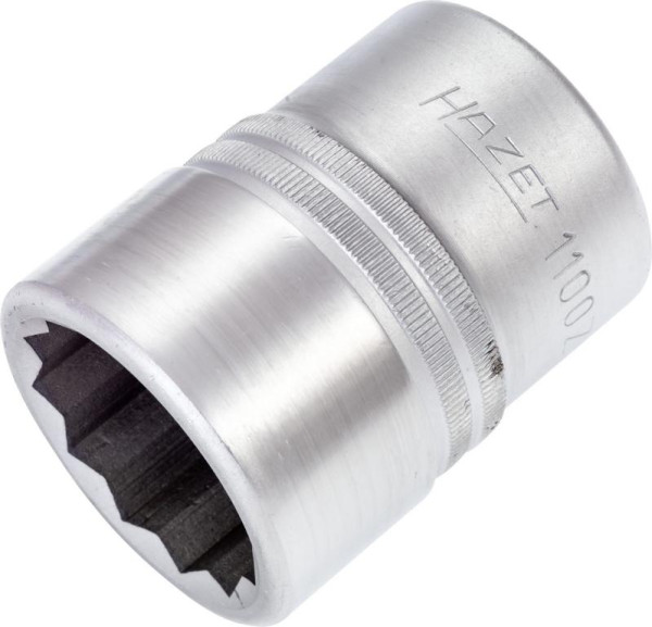 Embout pour clé à douille Hazet, double hexagonal, carré creux 25 mm (1 pouce), profil externe double hexagonal, 36 mm, 1100Z-36