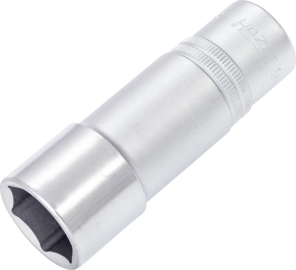 Douille Hazet, hexagonale, carré creux 12,5 mm (1/2"), 22 mm, type long avec moletage, 900LG-22