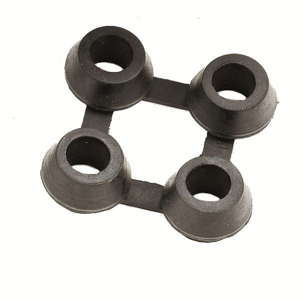 Connecteur Growi pour tapis en caoutchouc pour trou d'anneau, noir, 10040360