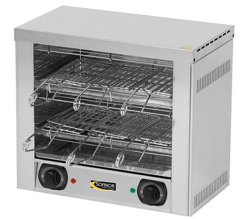 Grille-pain SOFINOR, modèle double, dimension gril : 2/9, corps inox, GT2