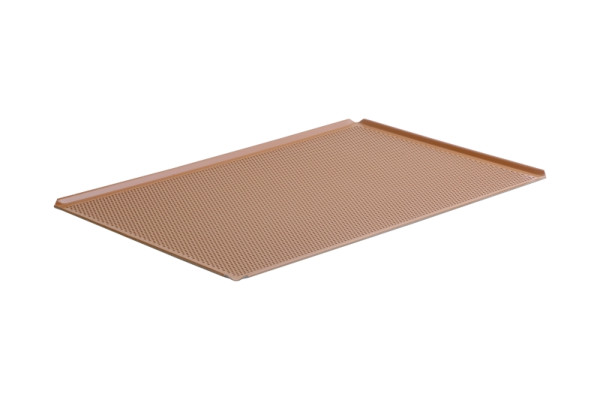 Plaques à pâtisserie / plaques perforées Schneider GN 2/1, en aluminium avec revêtement en silicone rouge, 381054
