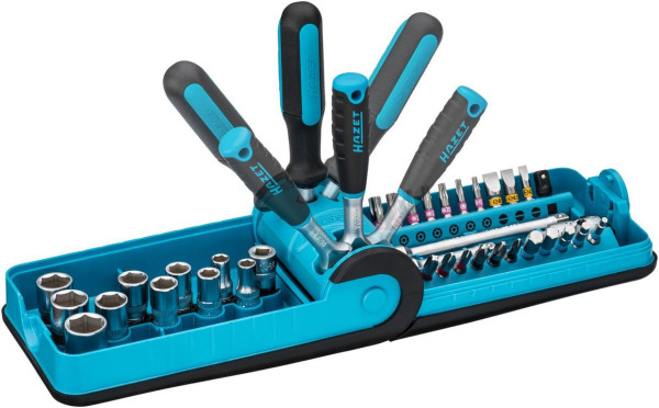 Jeu de douilles et embouts Hazet "Smart Case", nombre d'outils : 38, version HP, 856-1HP