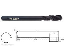 Robinet BAER HSSE-VAP 35° RSP - M 16 x 2,0 - DIN 376 acier inoxydable, 110605009