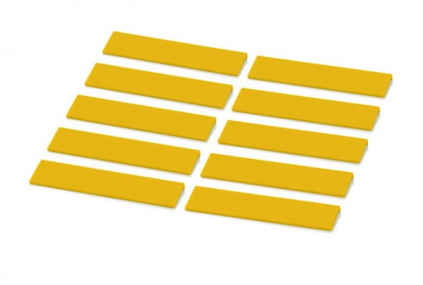 Boîtes d'assortiment d'accessoires Auer, lot de 10 étiquettes jaune signal, SB E-1003 S
