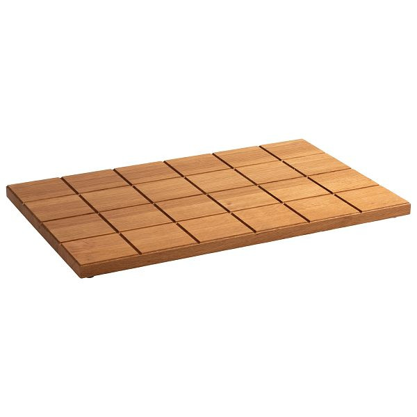 Buffet APS GN 1/1 -CARRÉ-, 53 x 32,5 x 2,5 cm, bois de chêne, huilé, avec pieds antidérapants, 00758