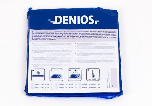 Tapis d'étanchéité minéraux jetables DENIOS, 200 x 200 mm, UE : 8 pièces, 259-654