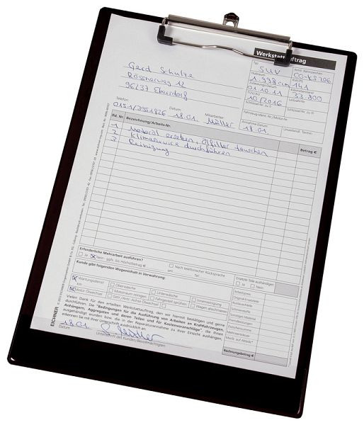 Presse-papiers Eichner DIN A 4, noir, UE : 5 pièces, 9015-00533