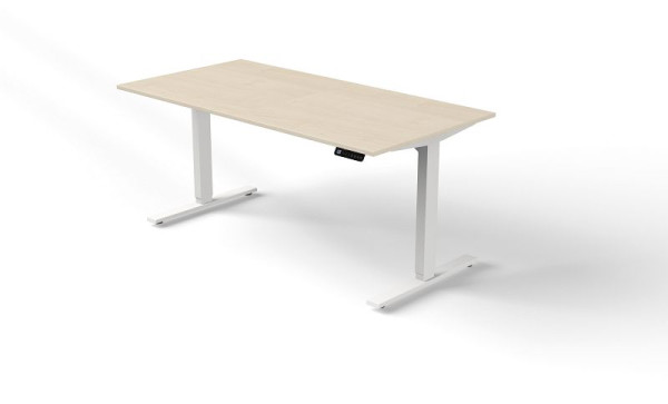Table assis/debout Kerkmann L 1600 x P 800 mm, réglable en hauteur électriquement de 720 à 1200 mm, Move 3, érable, 10380850