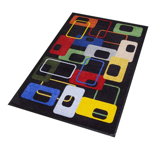 Notrax Déco Design Tapis Anti-saletés Décoratifs Lavables 170, Moderne Années 70, 60cm x 85cm, 170S002314
